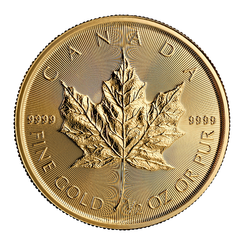 Image for 1/2 oz Gold Maple Leaf Coin (2024) from TD Precious Metals